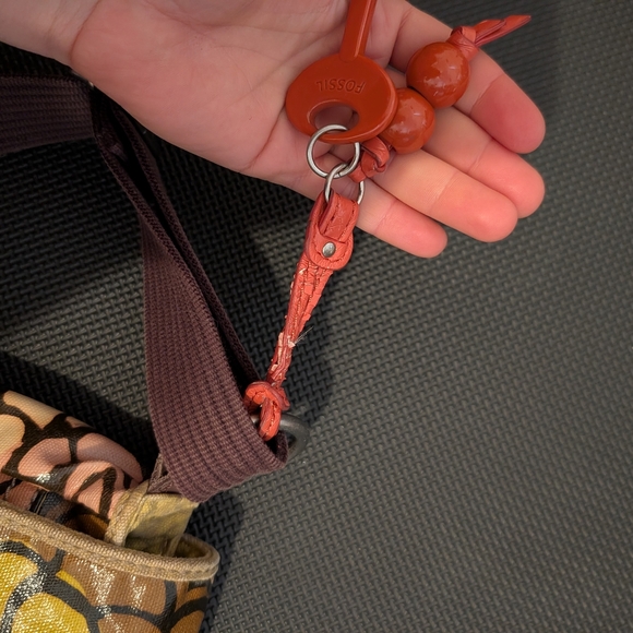 Vintage Y2K 2000s Fossil Crossbody Bag Laptop Bookbag - Picture 6 of 7